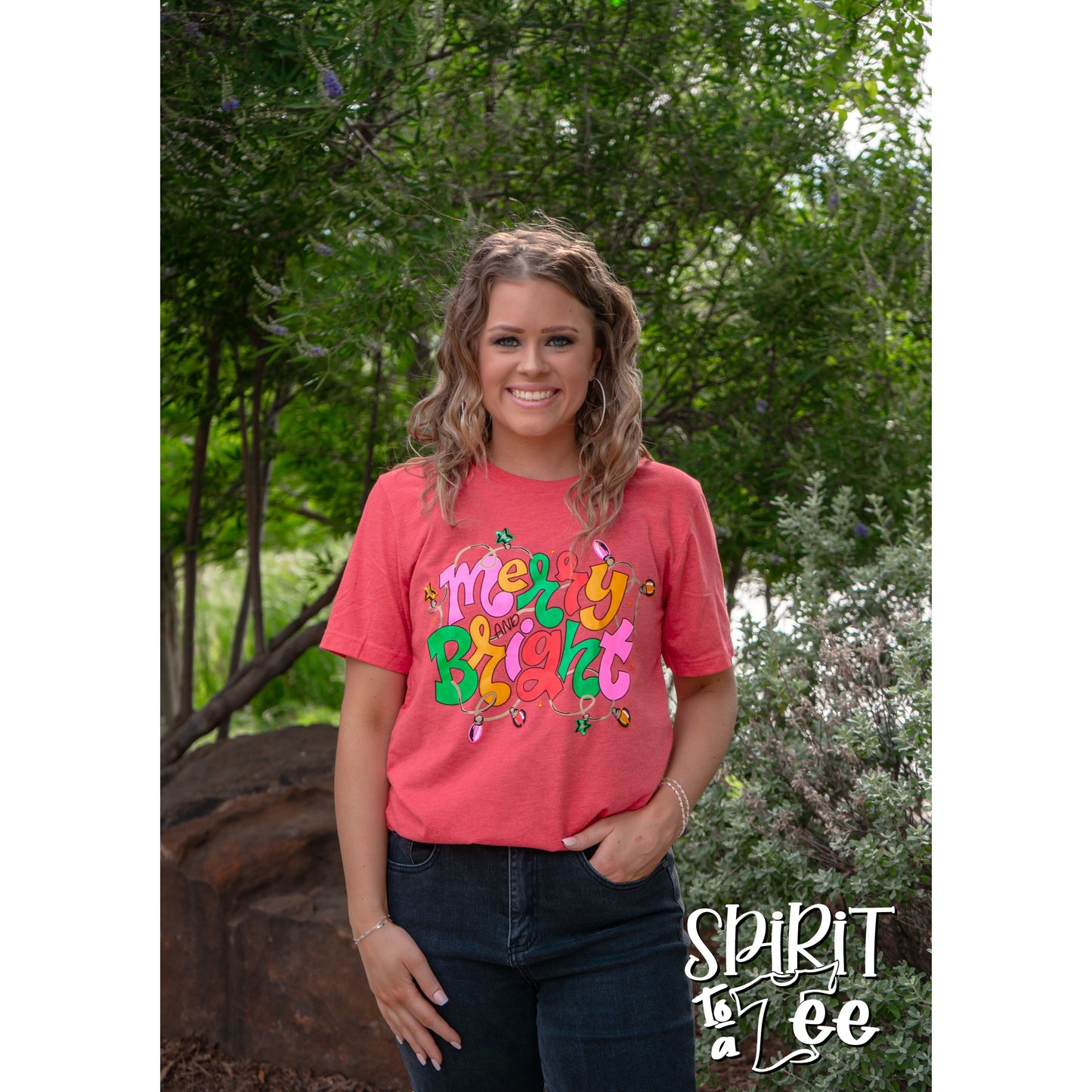 Merry & Bright Lights - Christmas Tee