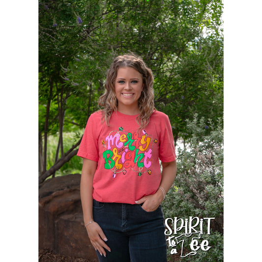 Merry & Bright Lights - Christmas Tee