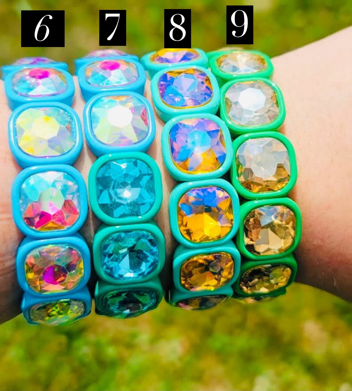 Sugar Gems Coastal Collection Stretch Bracelet