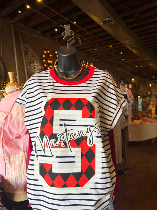 Stripe mustang tee