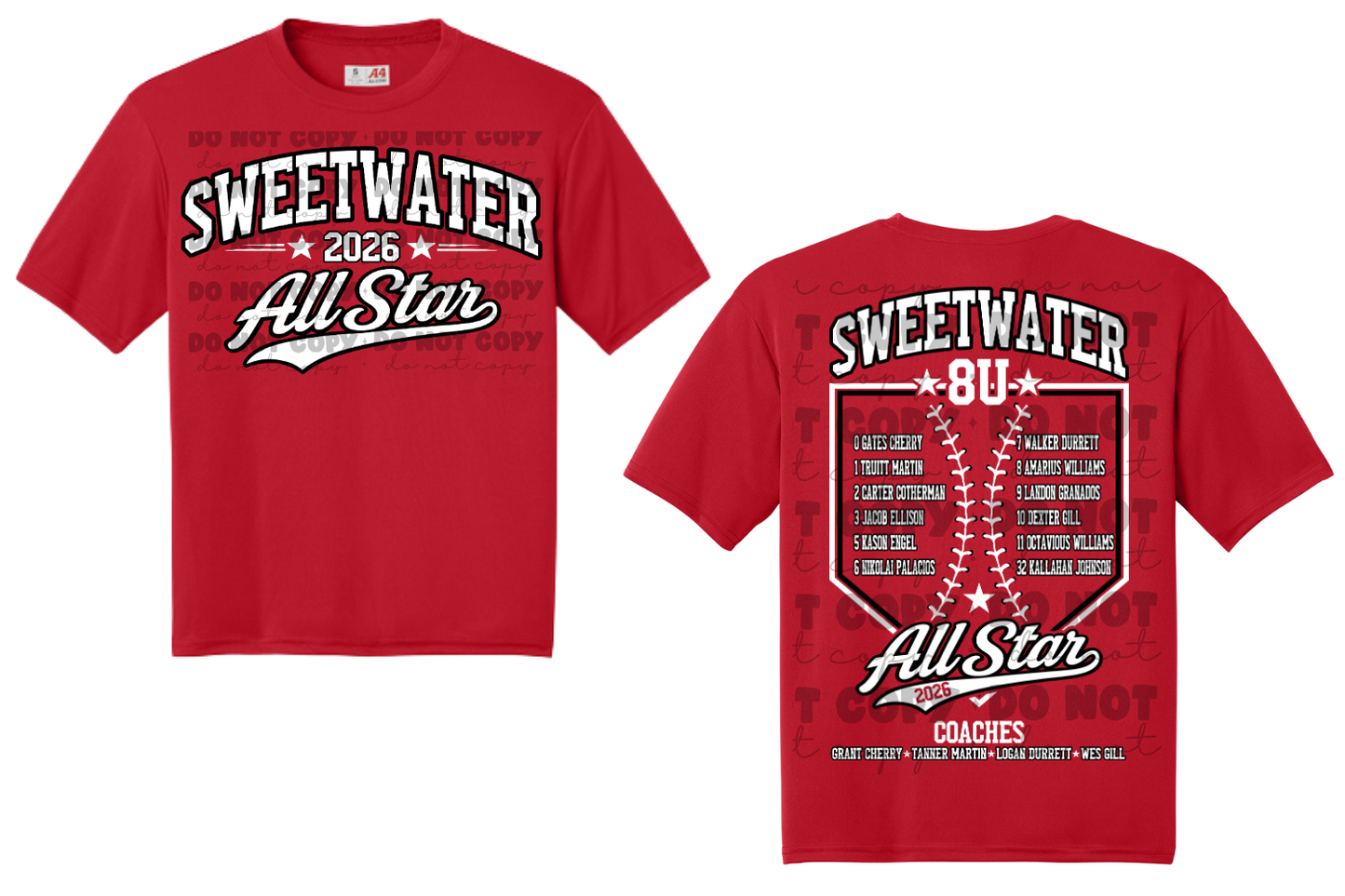 8U All-Star Adult Tee