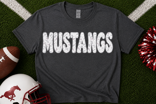 Camo Mustangs Tee
