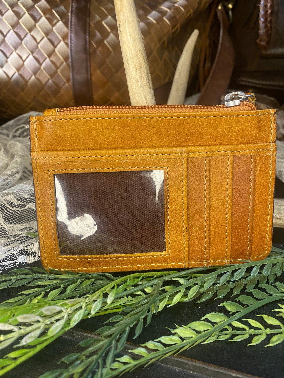 WL Tooled Cowhide CC Wallet