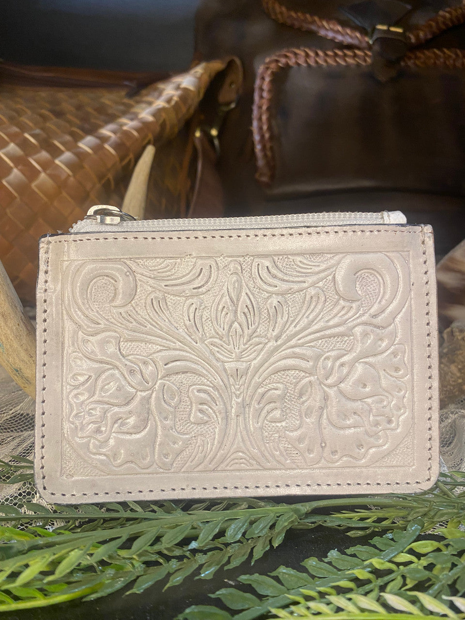 WL Tooled Cowhide CC Wallet