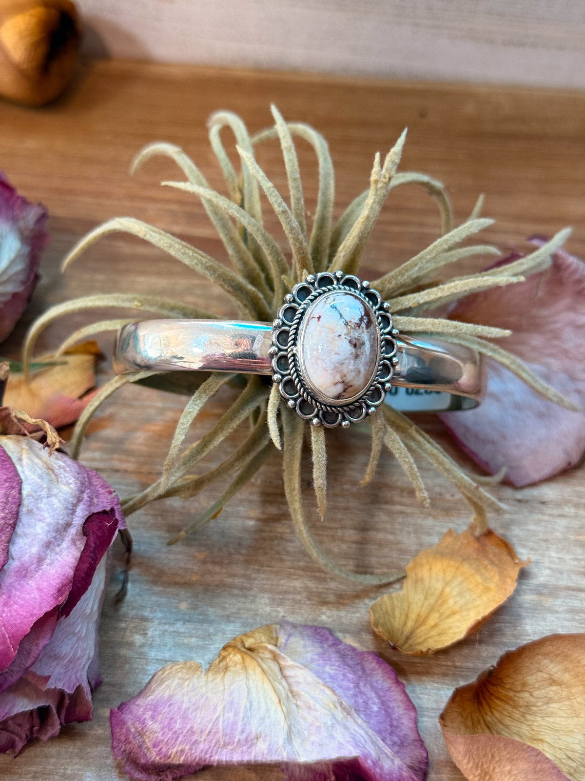 Sterling Silver Wild Horse Cuff Bracelet