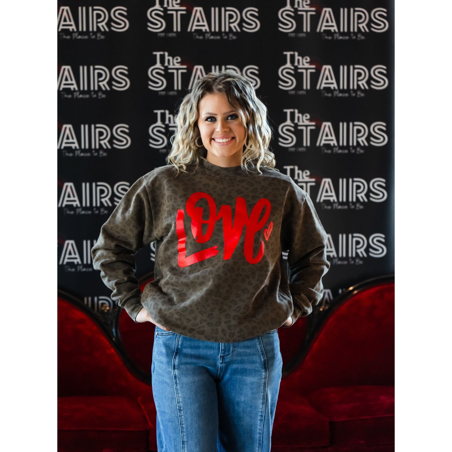 Love Leopard - Valentines Sweatshirt