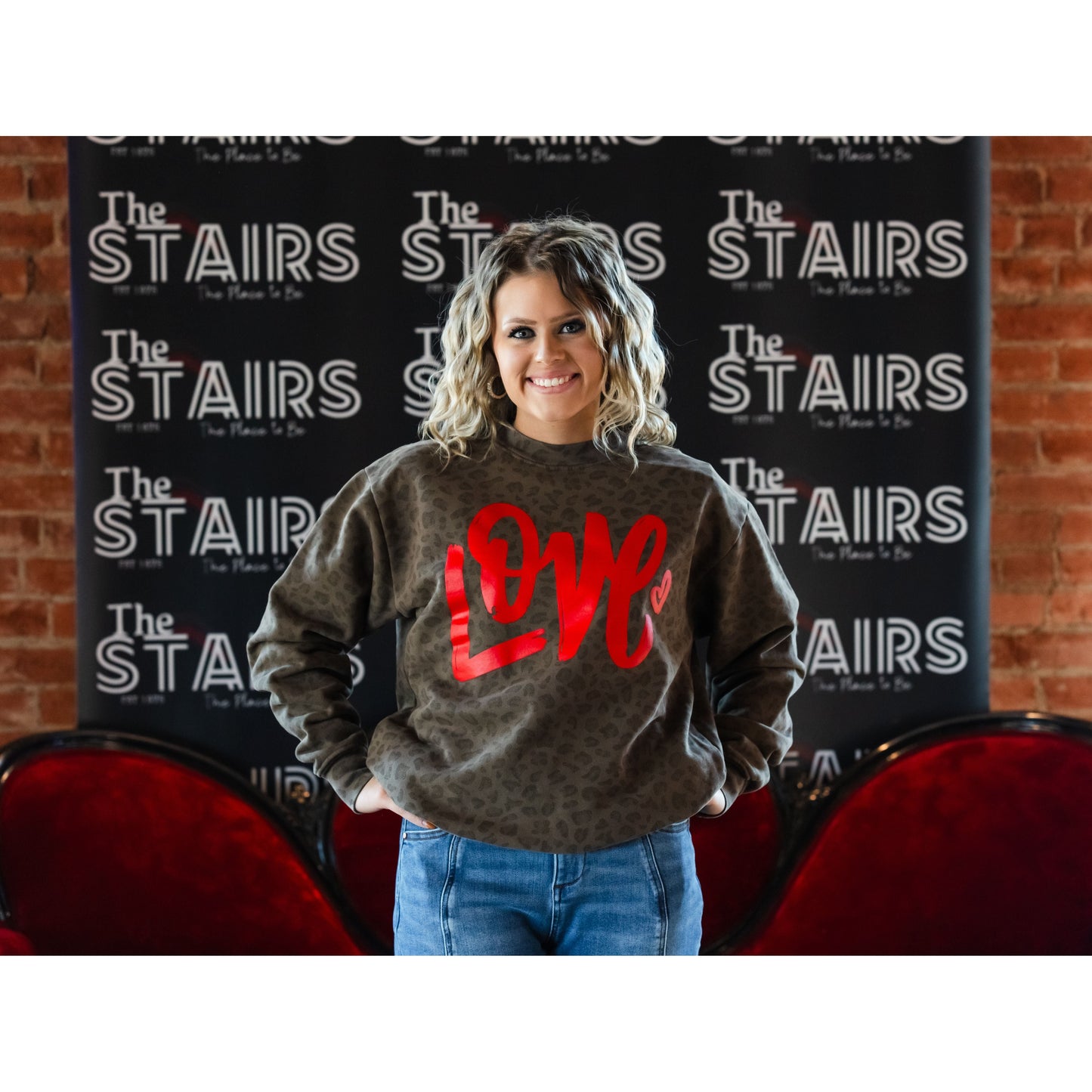 Love Leopard - Valentines Sweatshirt