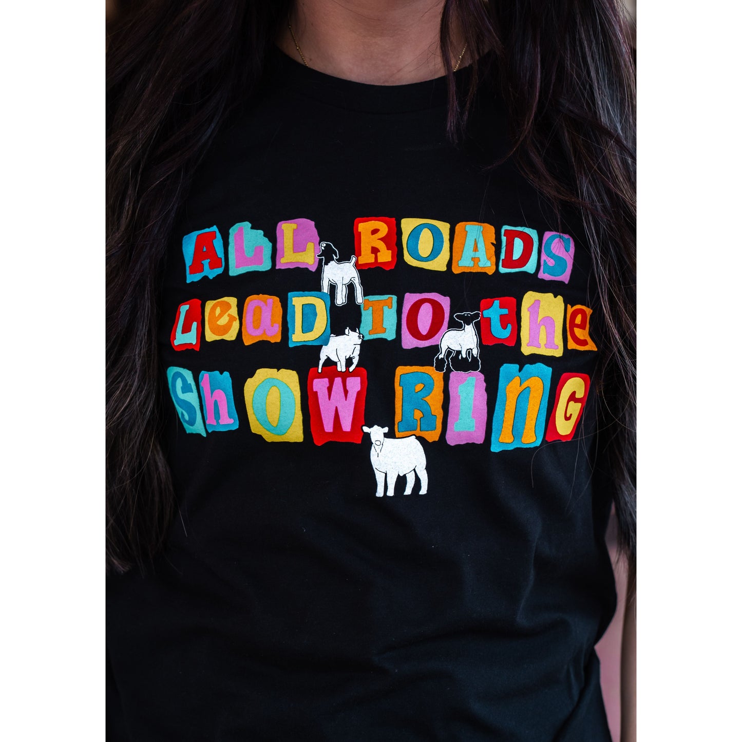 All Roads Lead to the Show Ring - Stock Show Tee