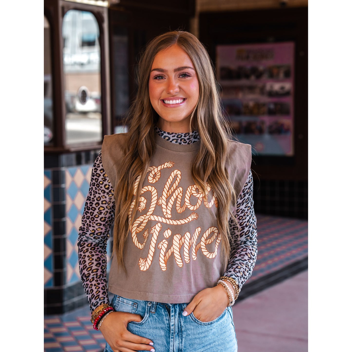 Show Time Rope Sleeveless - Stock Show Tee