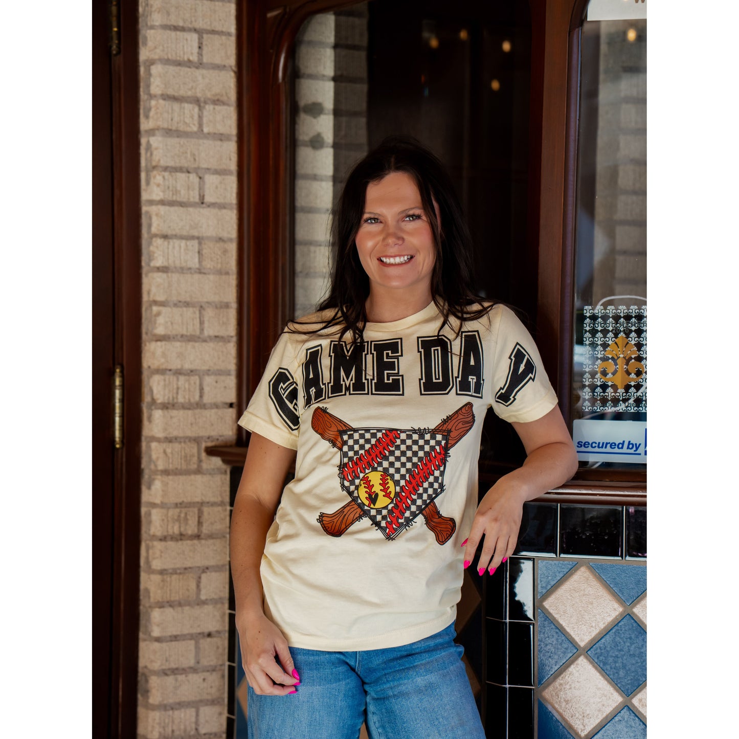 Game Day Check Home Plate - Softball Tee
