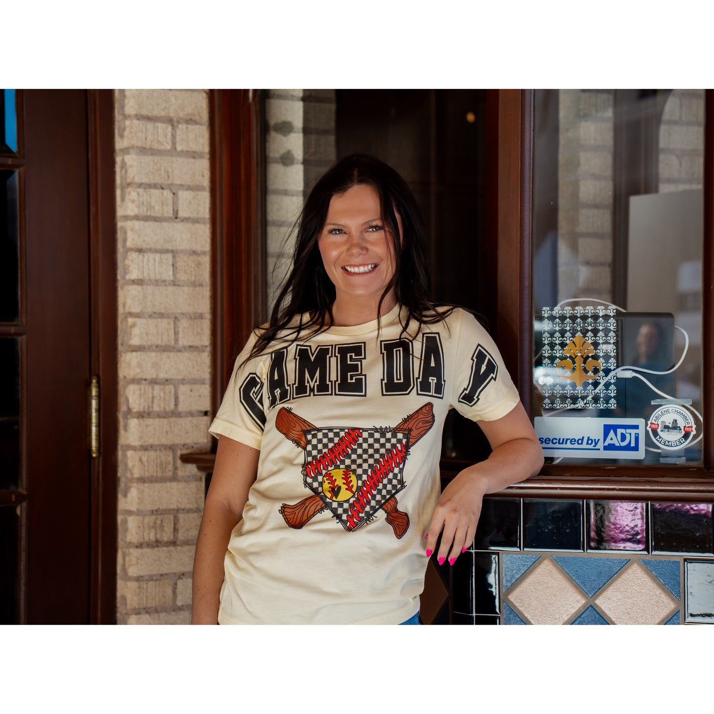 Game Day Check Home Plate - Softball Tee