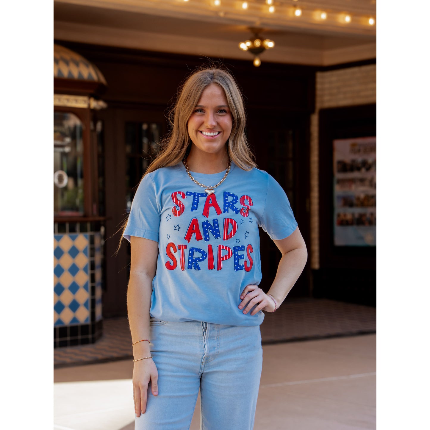 Stars & Stripes Patterns - Patriotic Tee