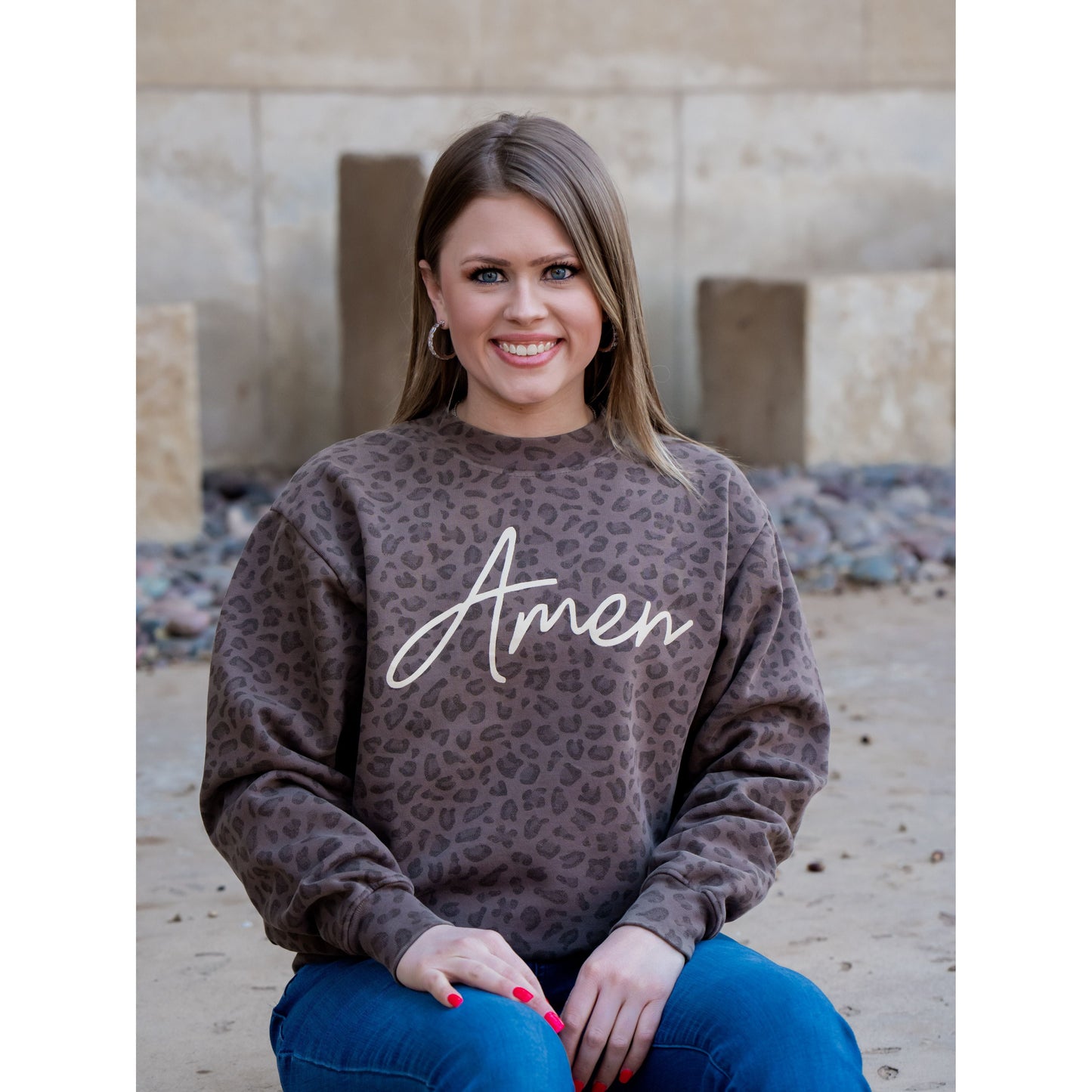 Amen Leopard - Jesus Sweatshirt