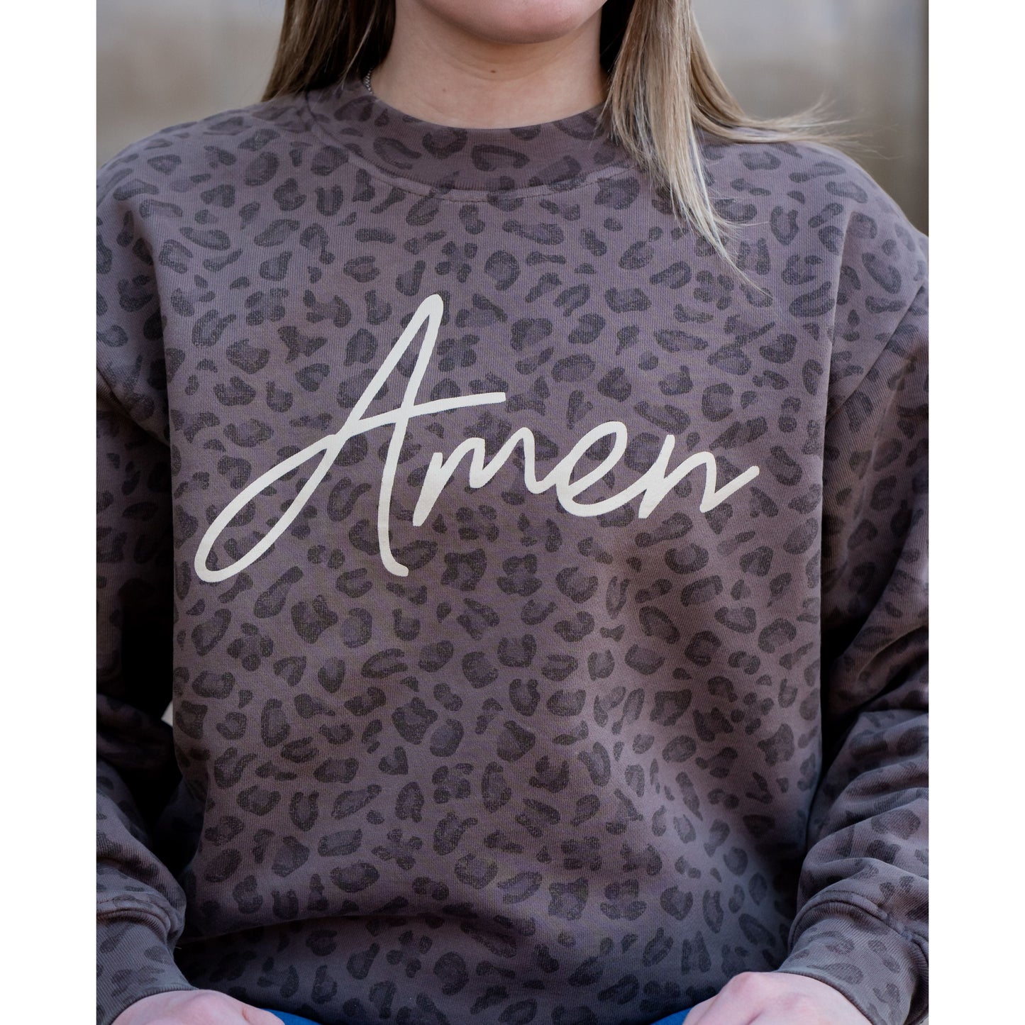 Amen Leopard - Jesus Sweatshirt