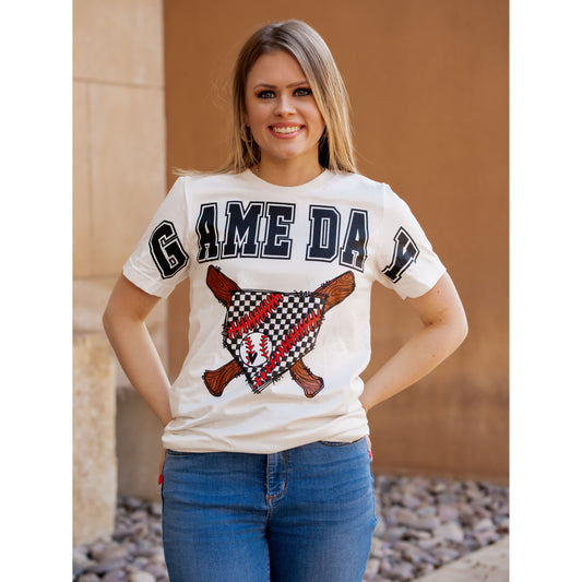 Game Day Check Home Plate - Baseball Tee