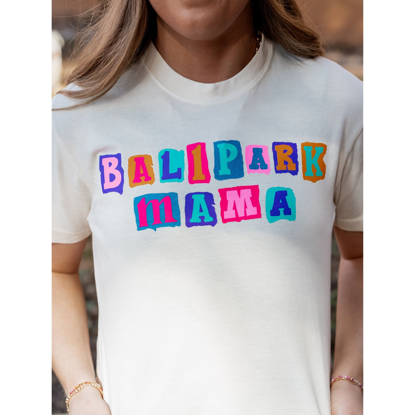 Ballpark Mama Scrapbook - Baseball/Softball Crop Tee