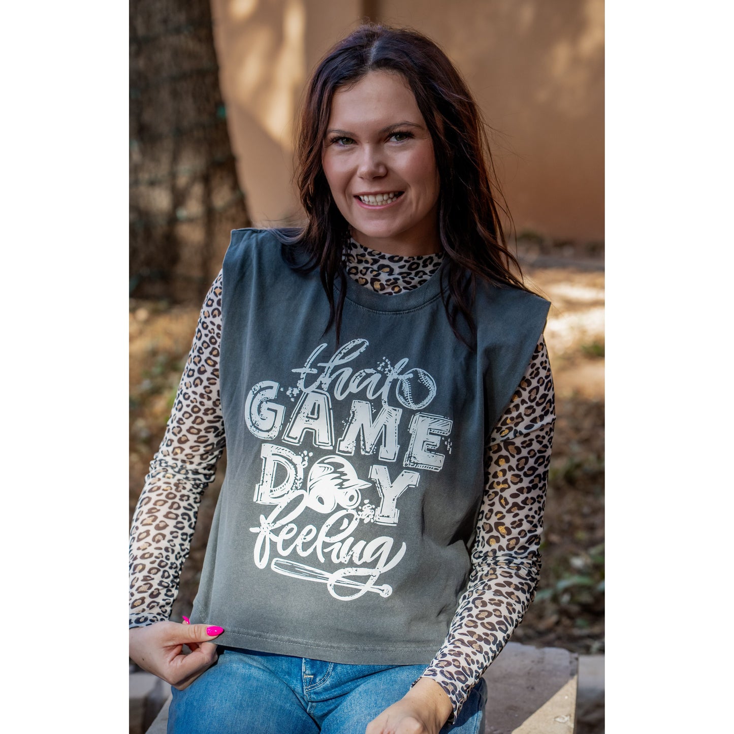 That Game Day Feeling - Baseball/Softball Sleeveless Tee