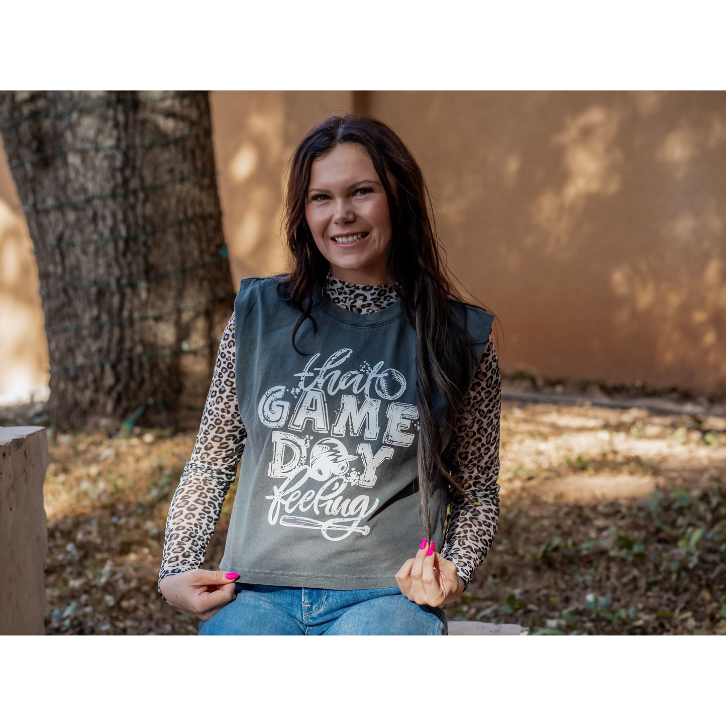 That Game Day Feeling - Baseball/Softball Sleeveless Tee