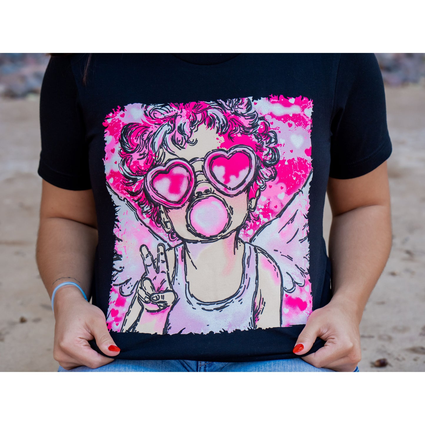Cupid with Puff - Valentines Tee