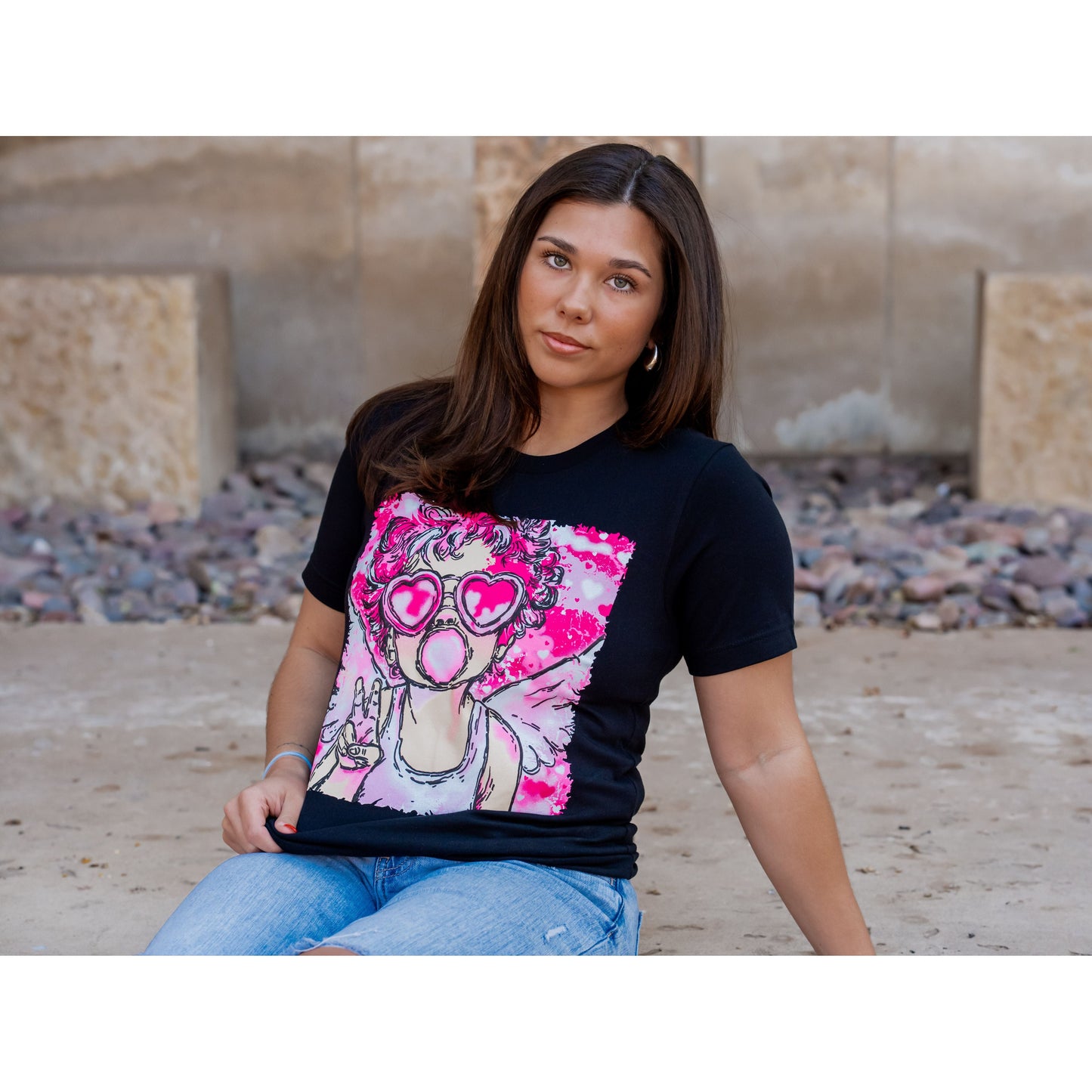 Cupid with Puff - Valentines Tee