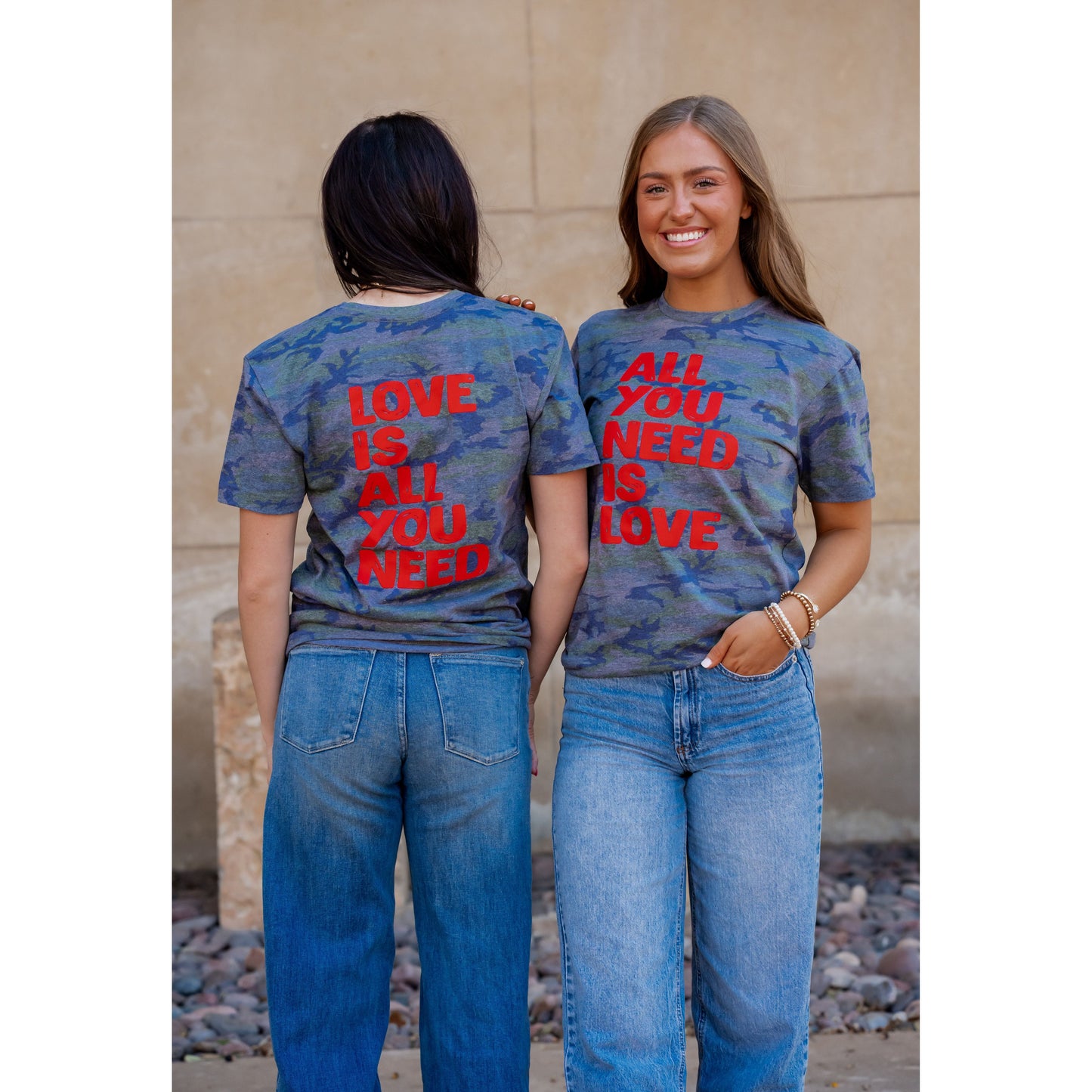 All You Need is Love Camo - Valentines Tee