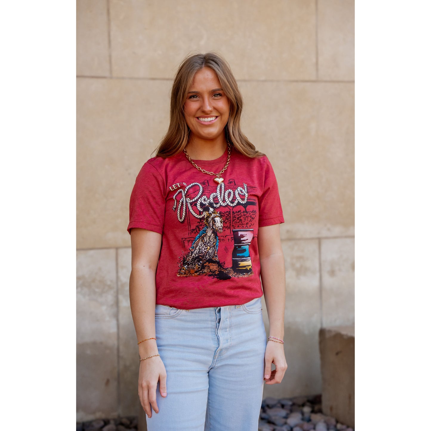 Let's Rodeo Barrel Racer - Western Tee