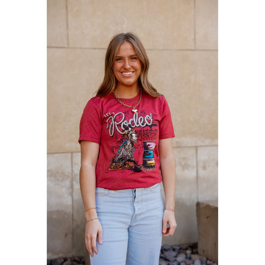 Let's Rodeo Barrel Racer - Western Tee