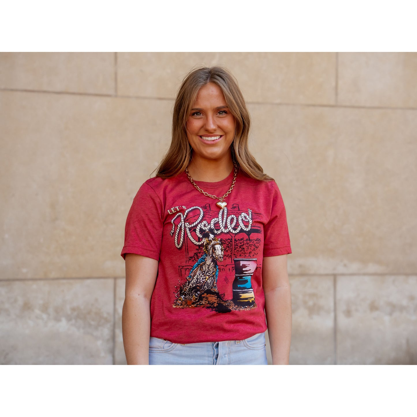 Let's Rodeo Barrel Racer - Western Tee