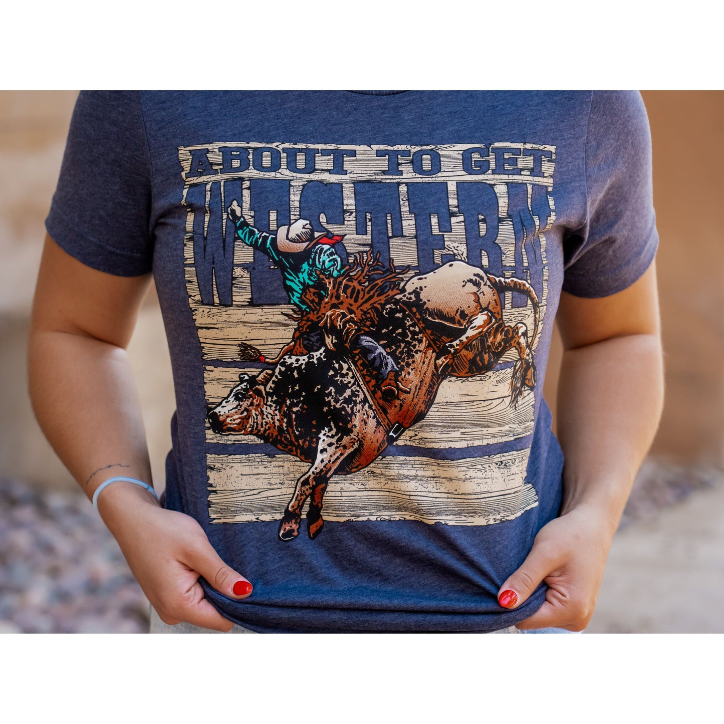 About to Get Western Bull Rider - Western Tee
