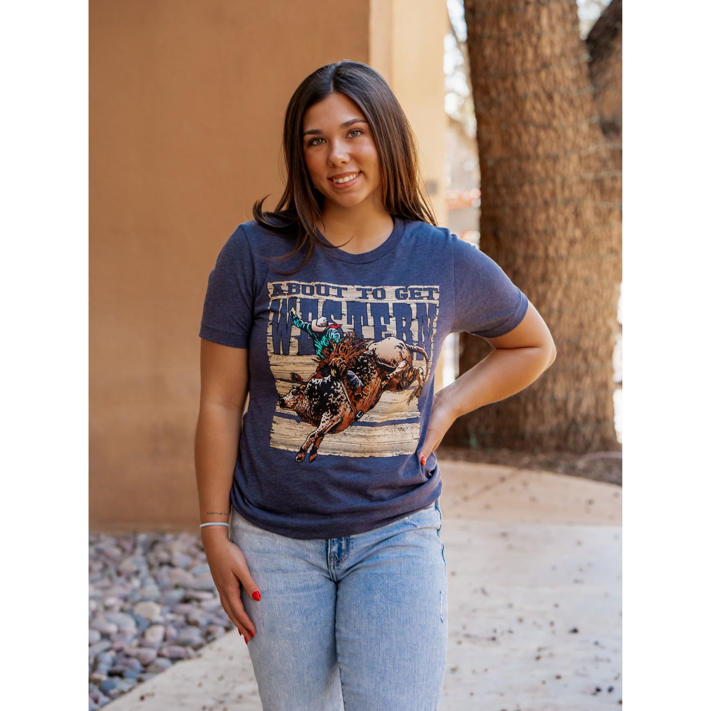 About to Get Western Bull Rider - Western Tee