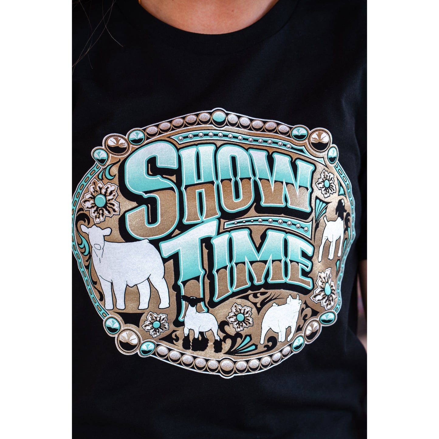 Buckle Show Time - Stock Show Tee