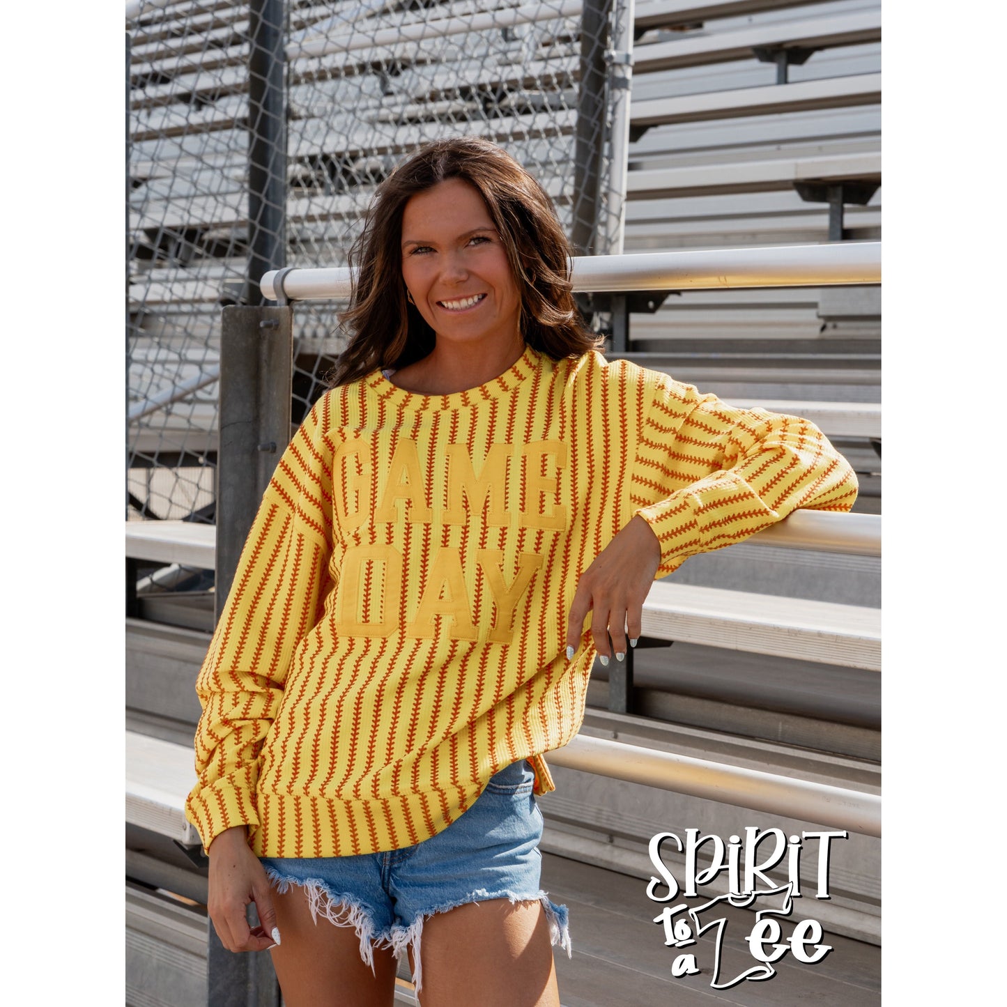 Softball Game Day Cozycord Sweatshirt - Singles