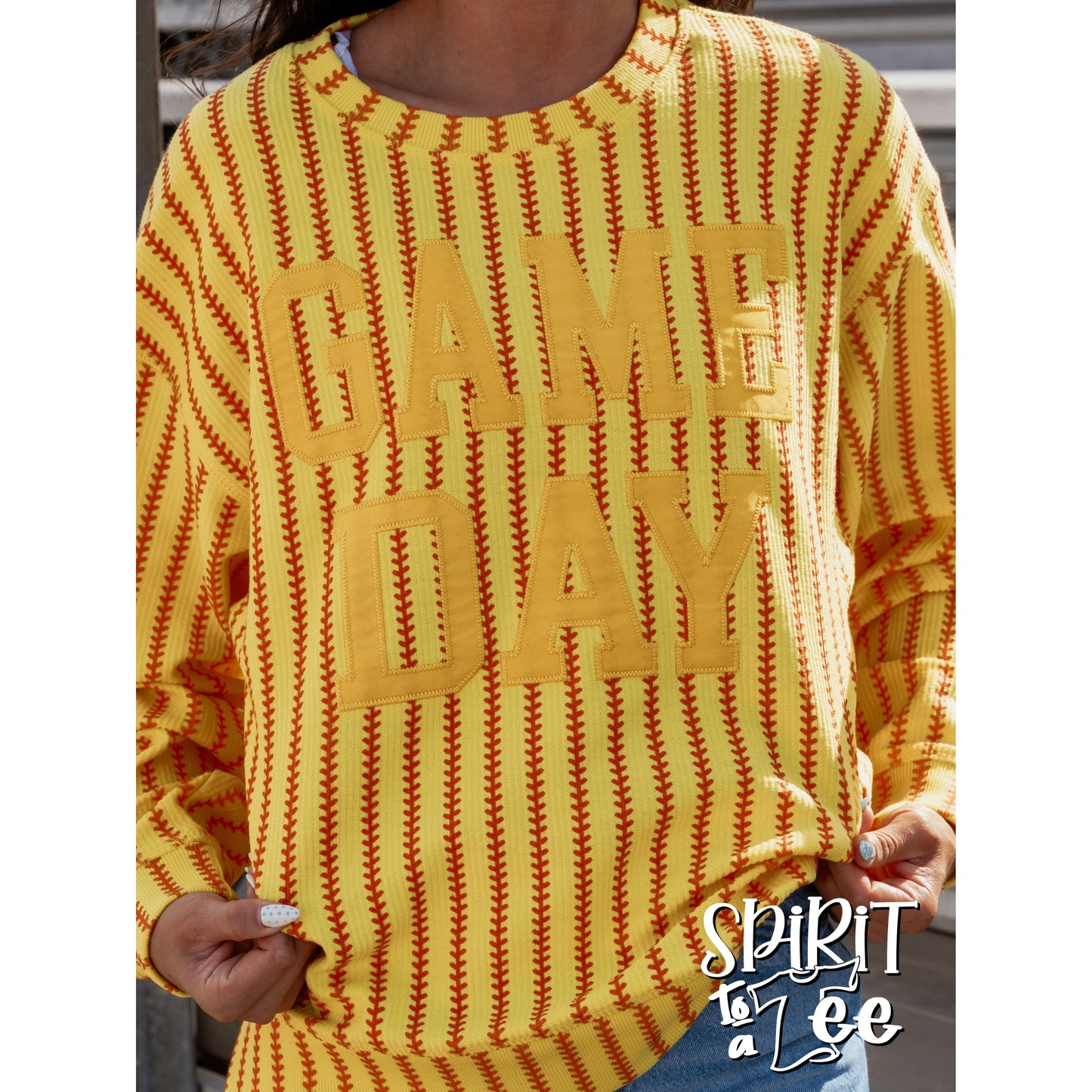 Softball Game Day Cozycord Sweatshirt - Singles