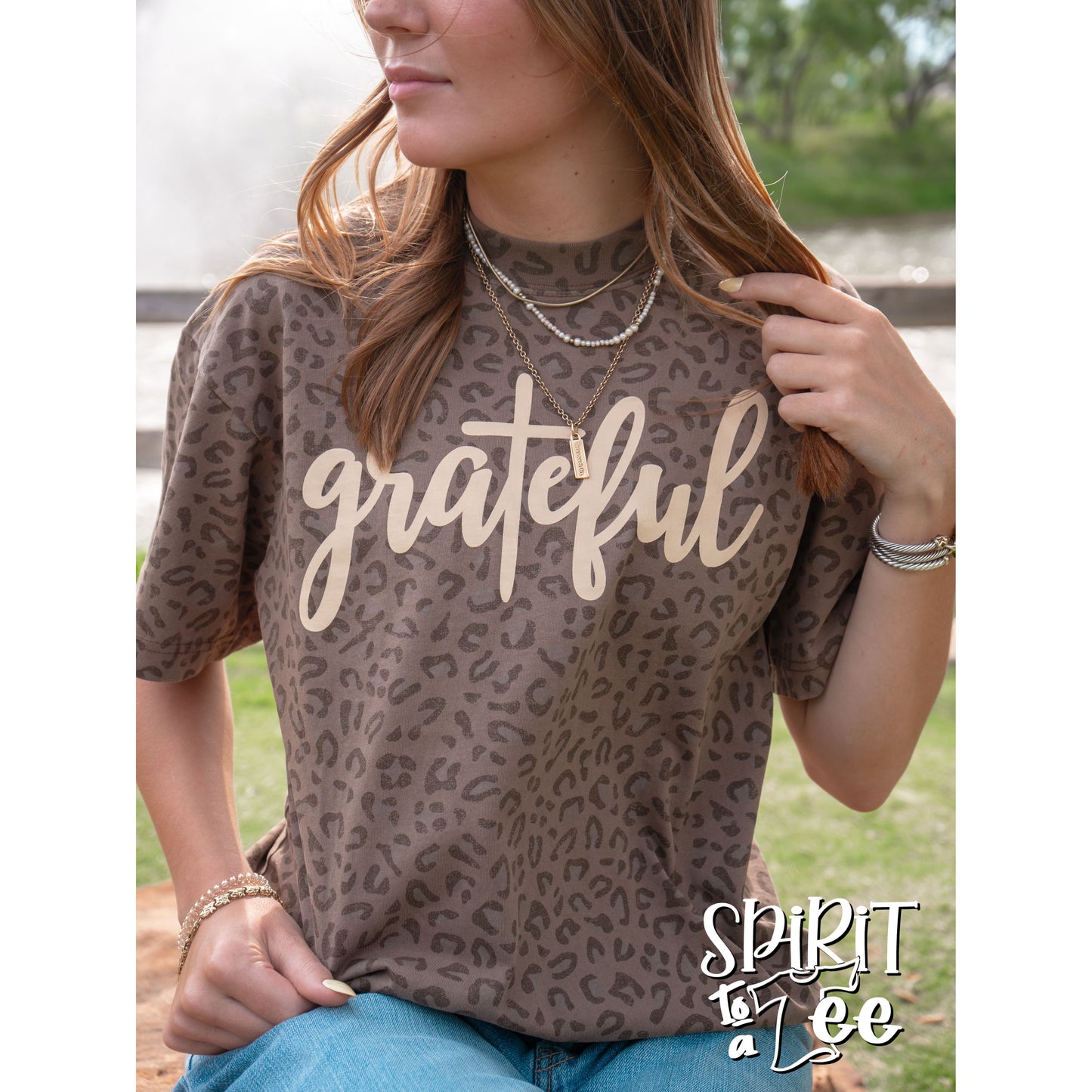 Grateful - Animal Print Thanksgiving Tee