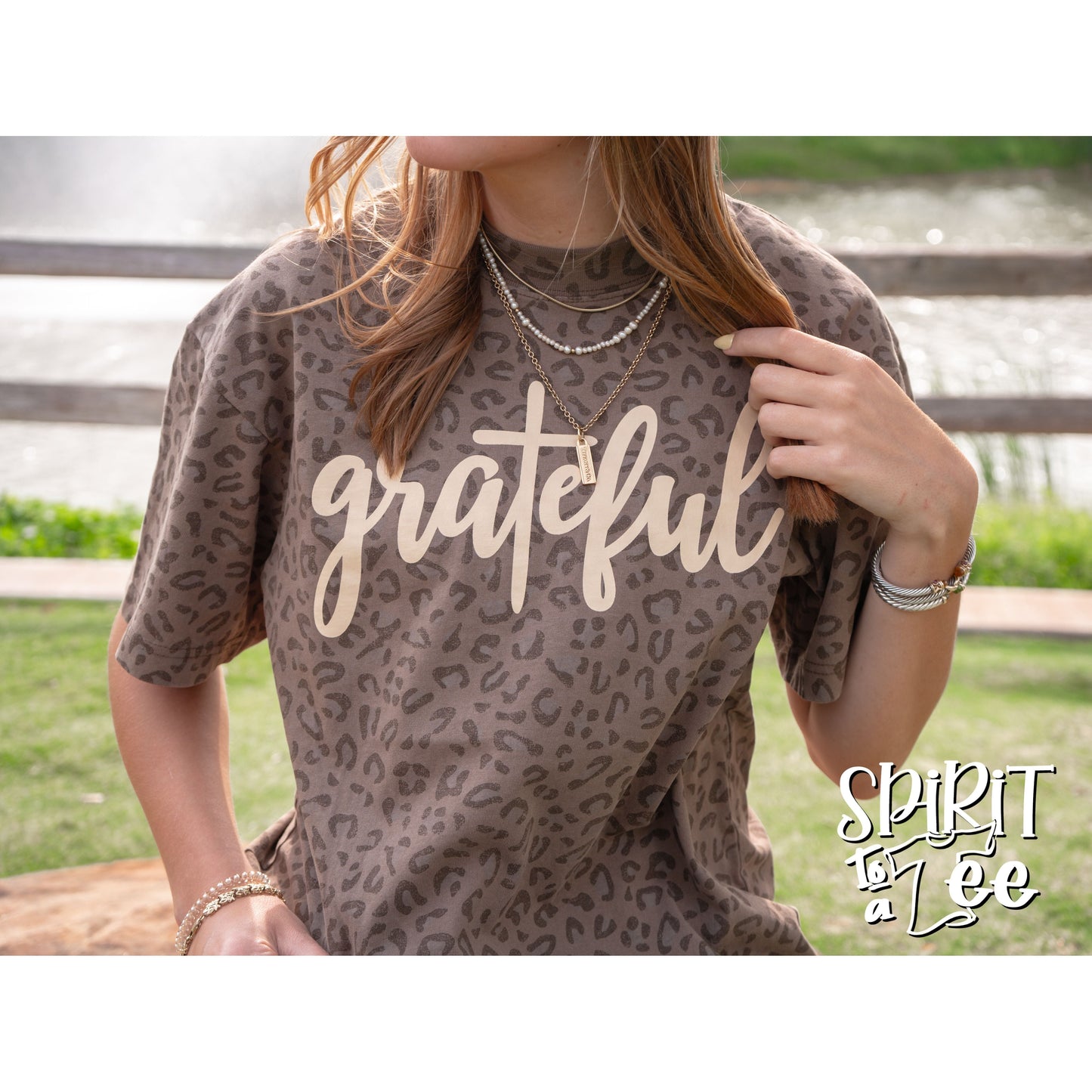 Grateful - Animal Print Thanksgiving Tee