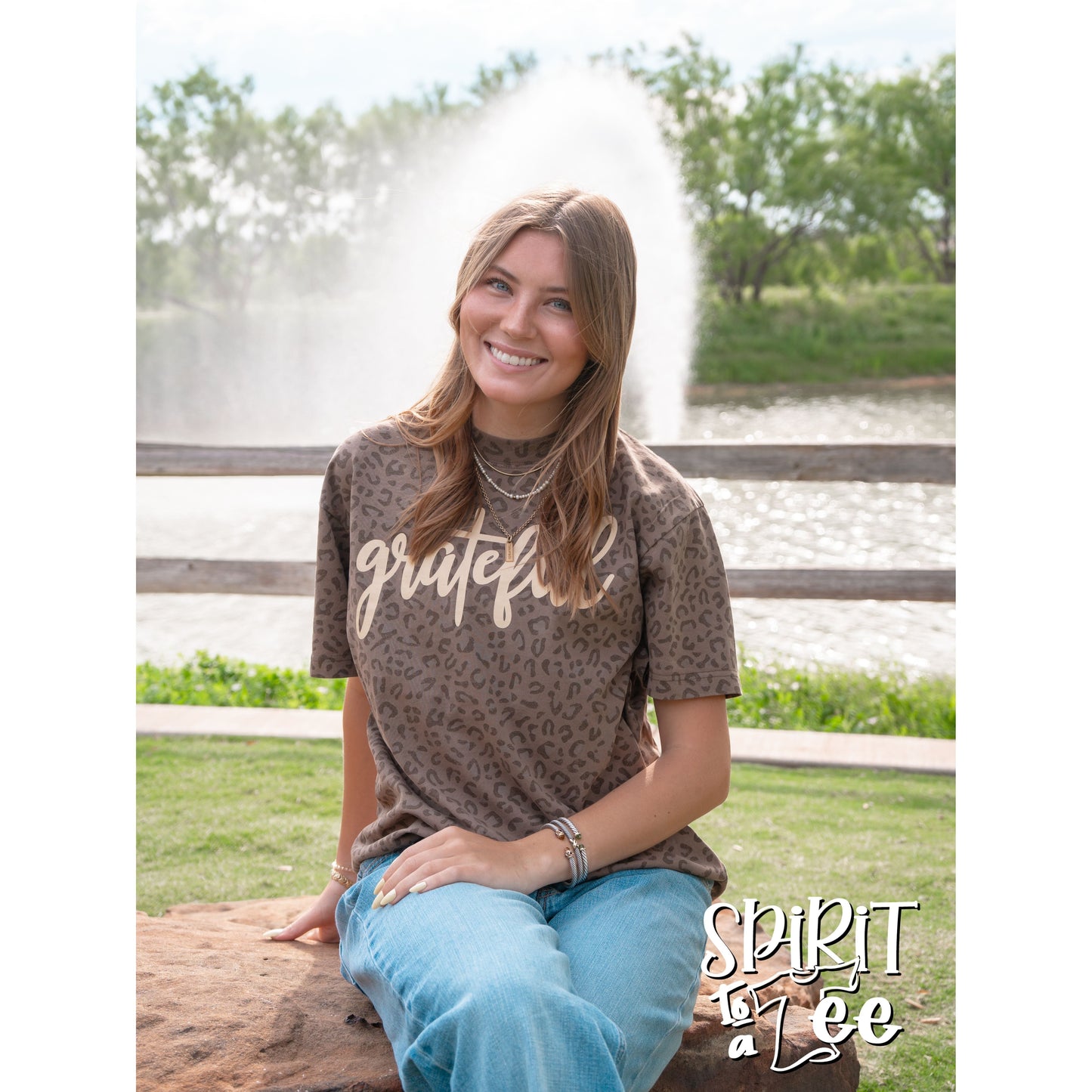 Grateful - Animal Print Thanksgiving Tee