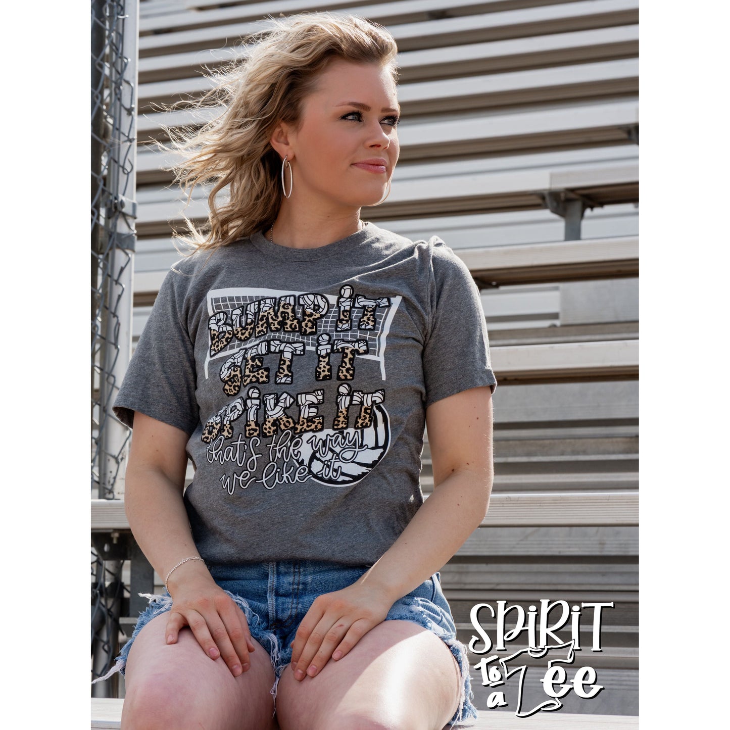 Bump It Set It Spike It - Volleyball Tee