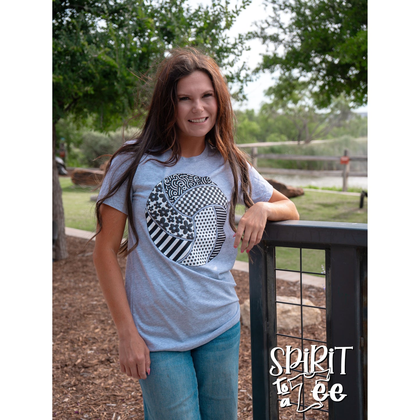 Patterned Puff Volleyball - Volleyball Tee