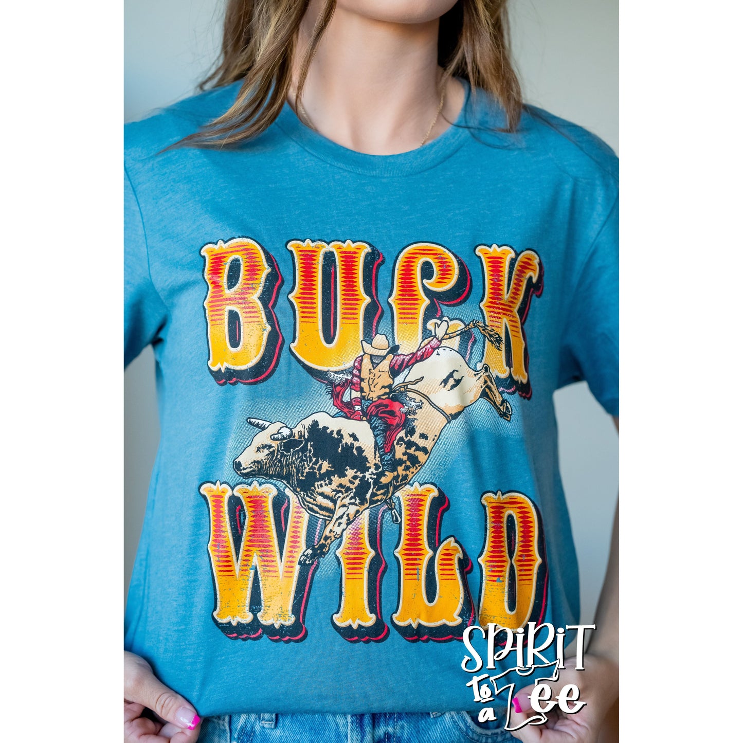 Buck Wild Bull Rider - Western Tee