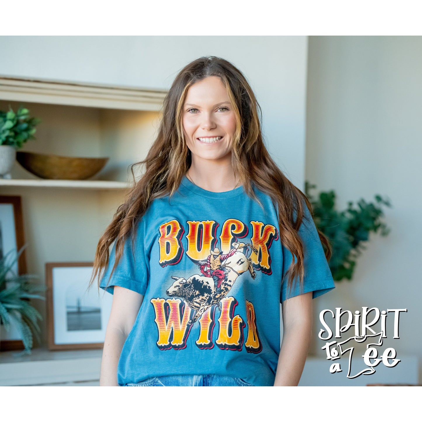 Buck Wild Bull Rider - Western Tee
