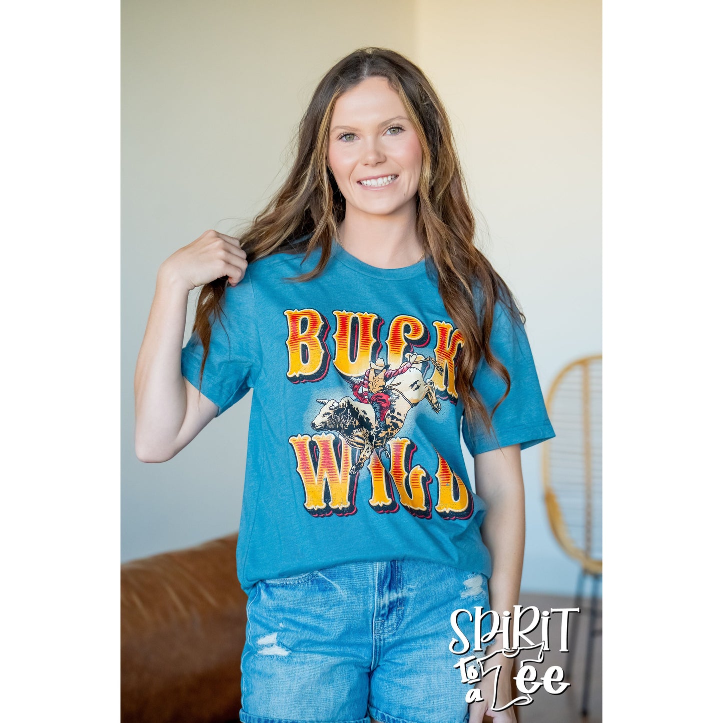 Buck Wild Bull Rider - Western Tee