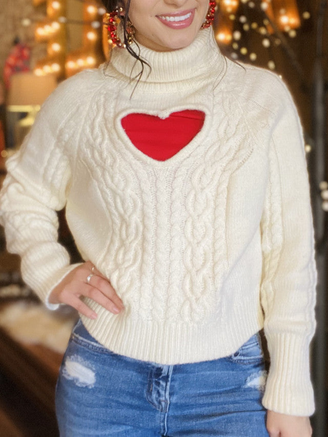 Open Heart Sweater